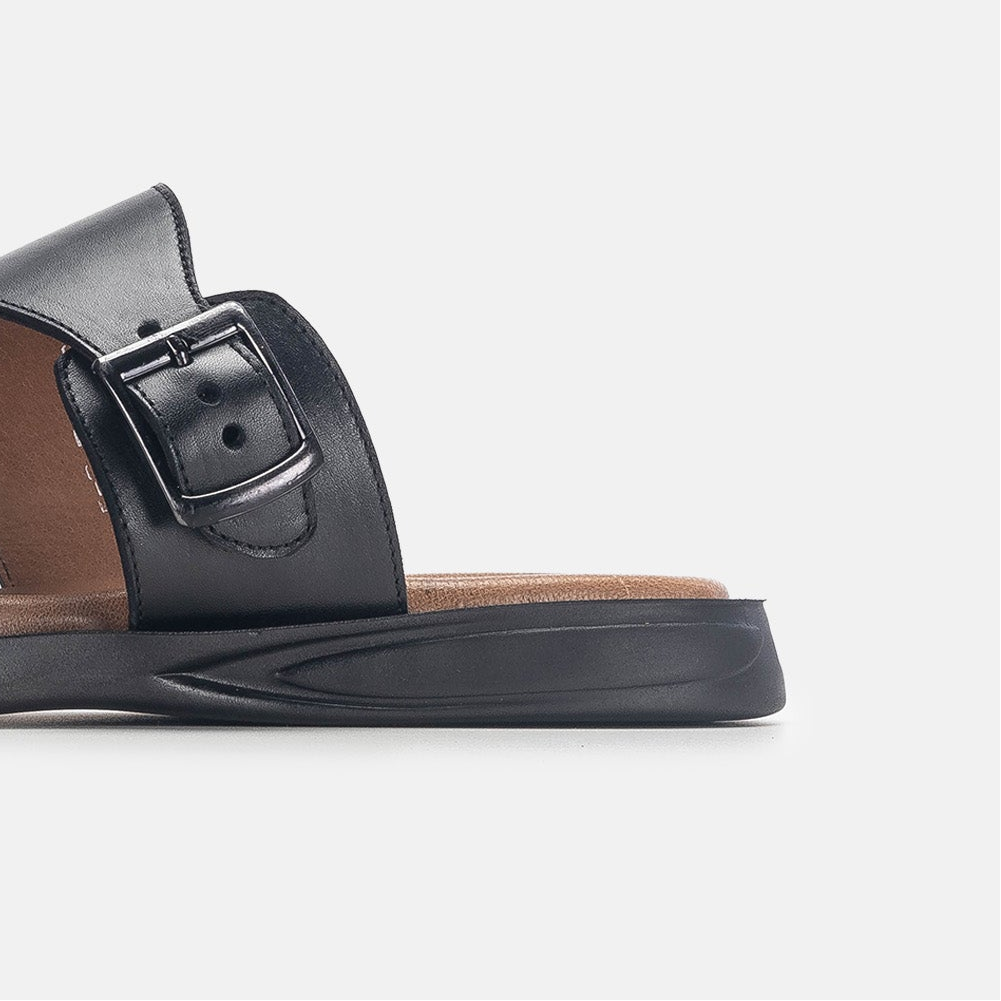 Volzak 5135 S Sandale en cuir noir