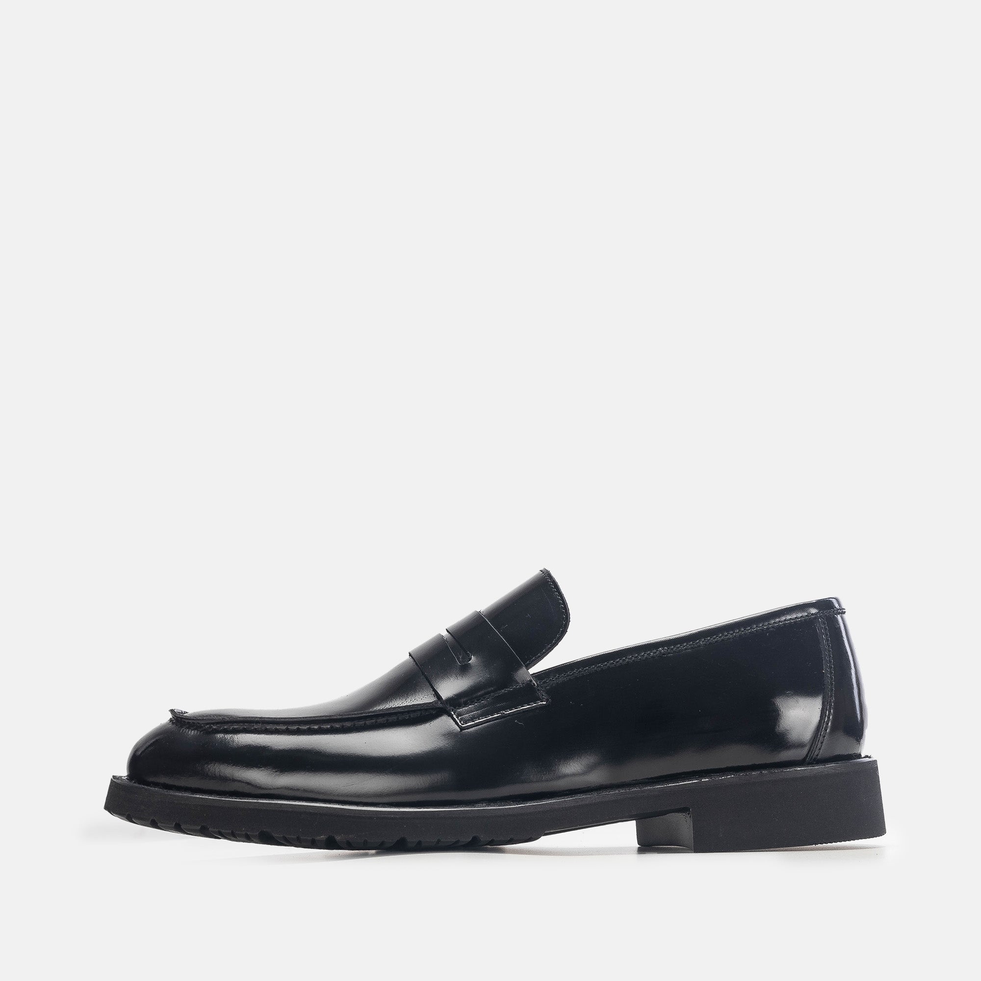 '''5164 chaussure en cuir Démasquable noir