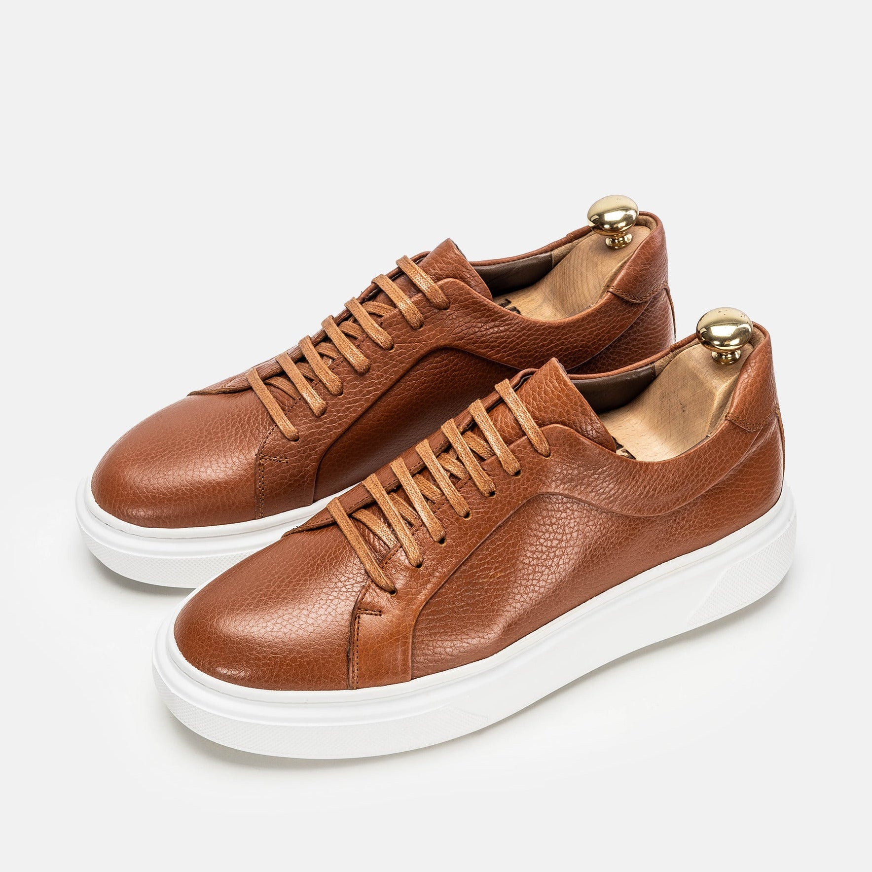 Volzak 400 Basket en cuir Camel