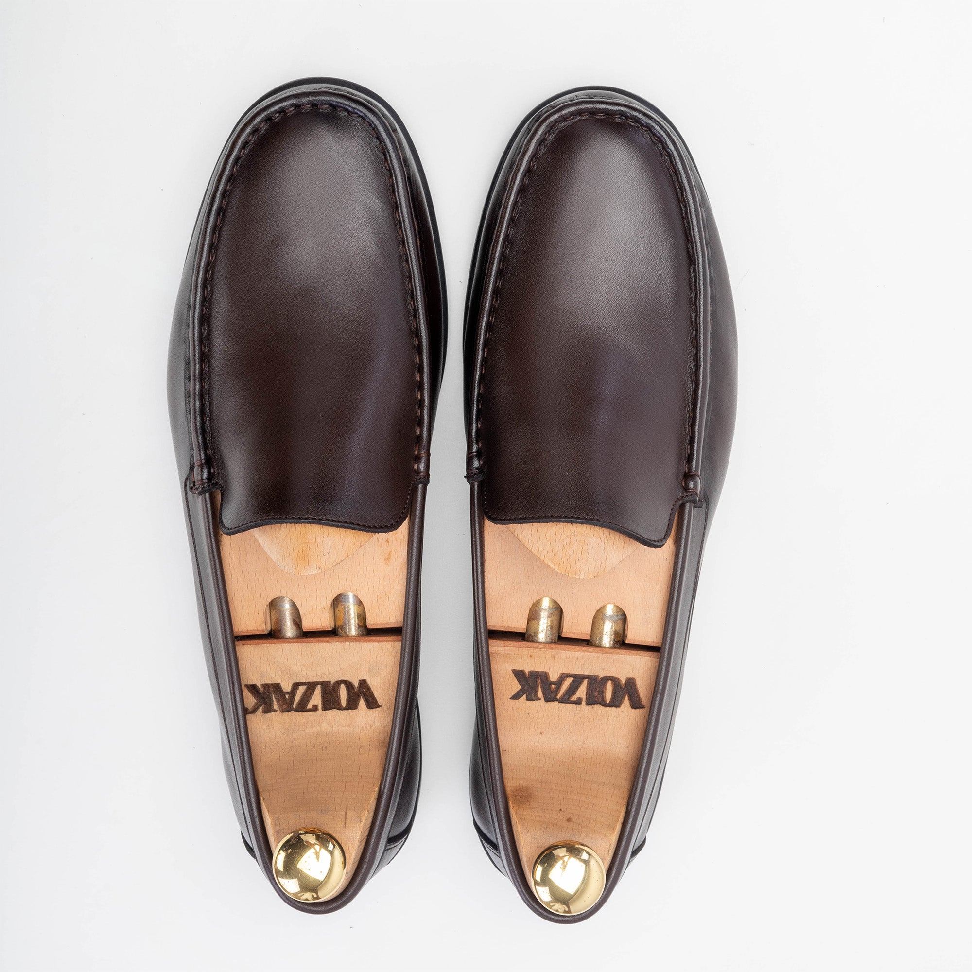 ''''5224 Mocassin en cuir marron