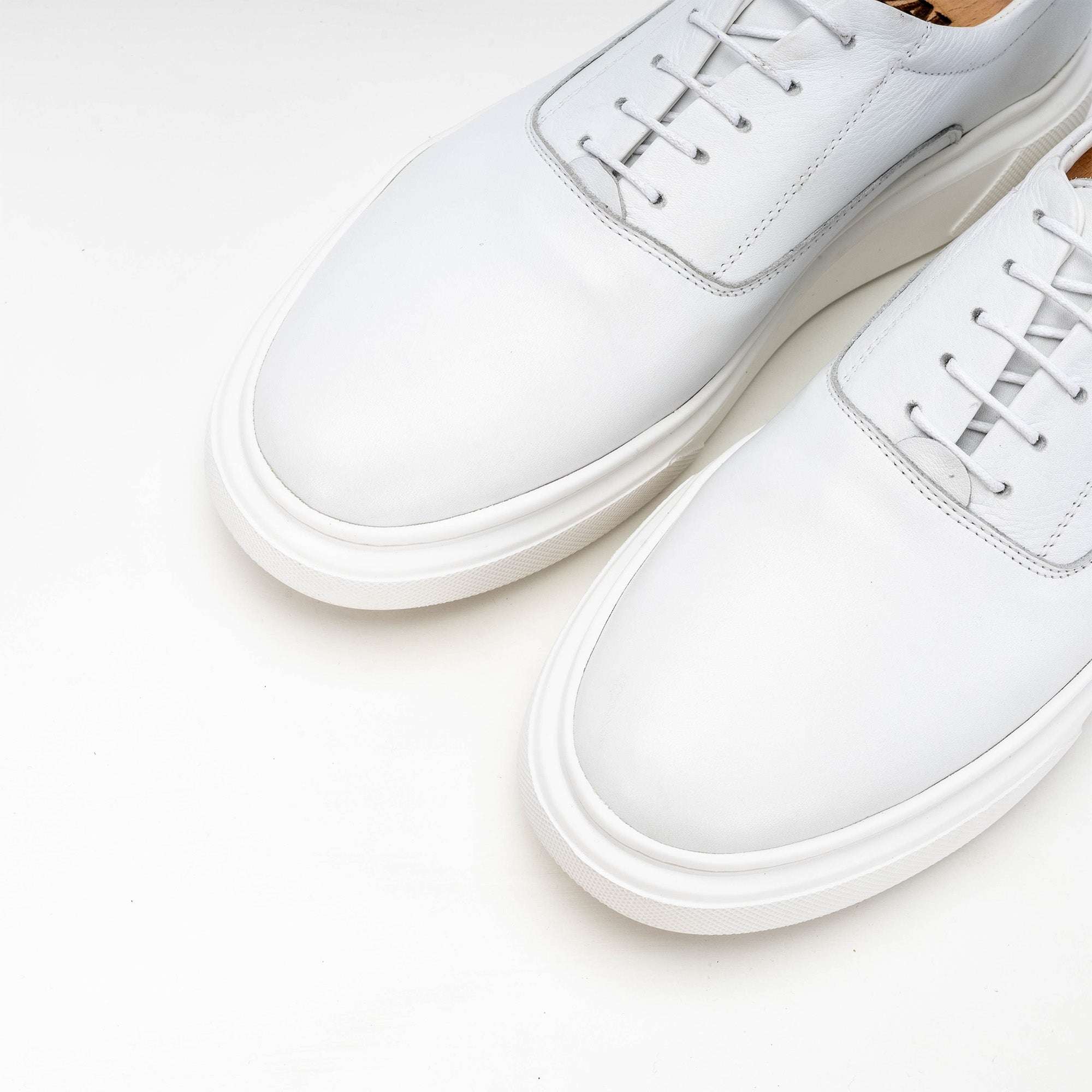 ''''3079 Basket en cuir Blanc