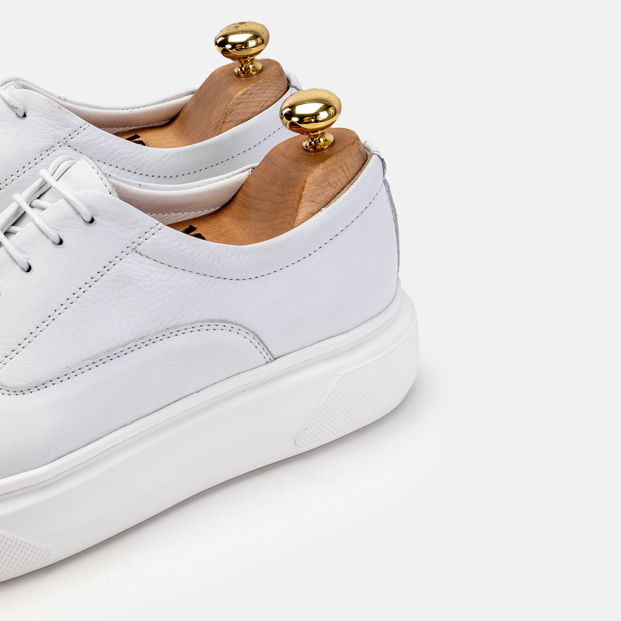 ''''3079 Basket en cuir Blanc