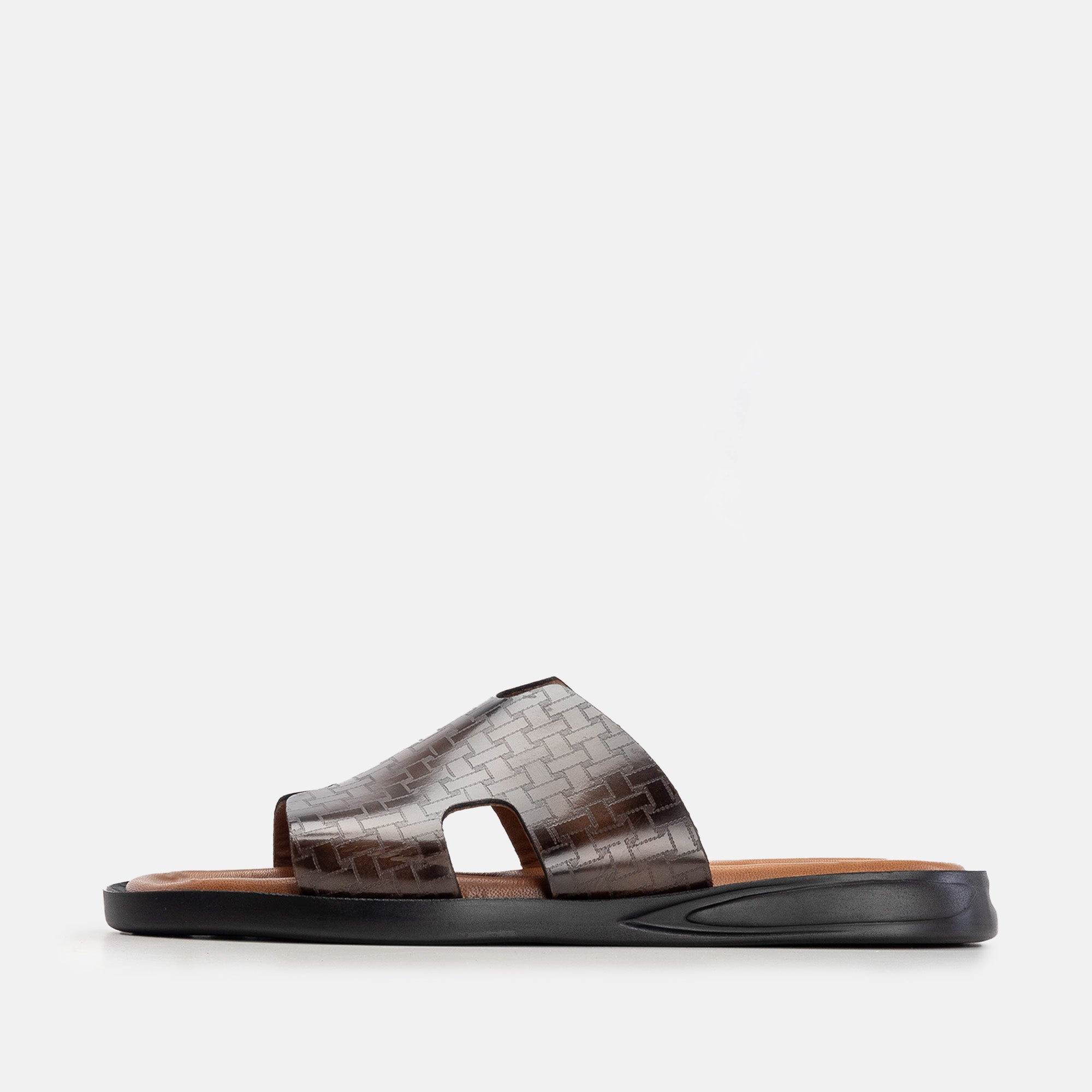 '''5131 S Sandale en cuir démasquable Marron