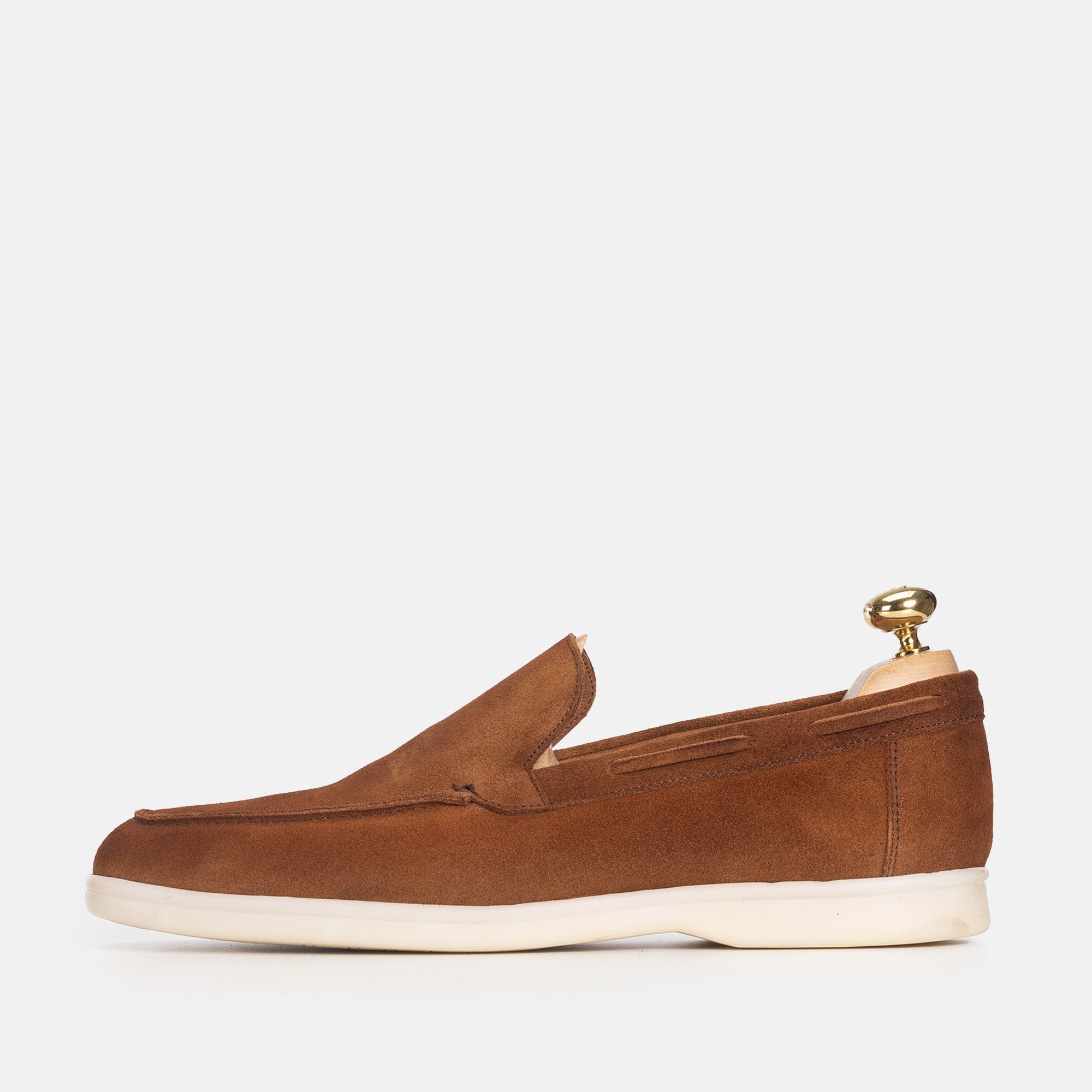 '''5225 Mocassin en daim camel