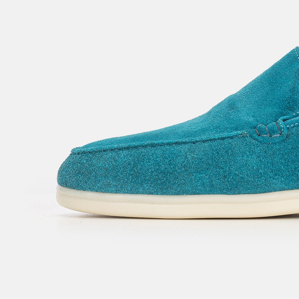Volzak 3061 Mocassin en daim Turquoise