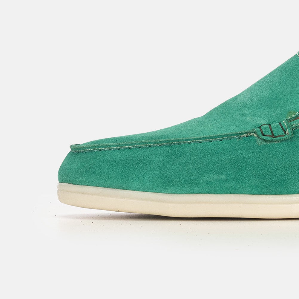 Volzak 3061 Mocassin en daim Vert Royale