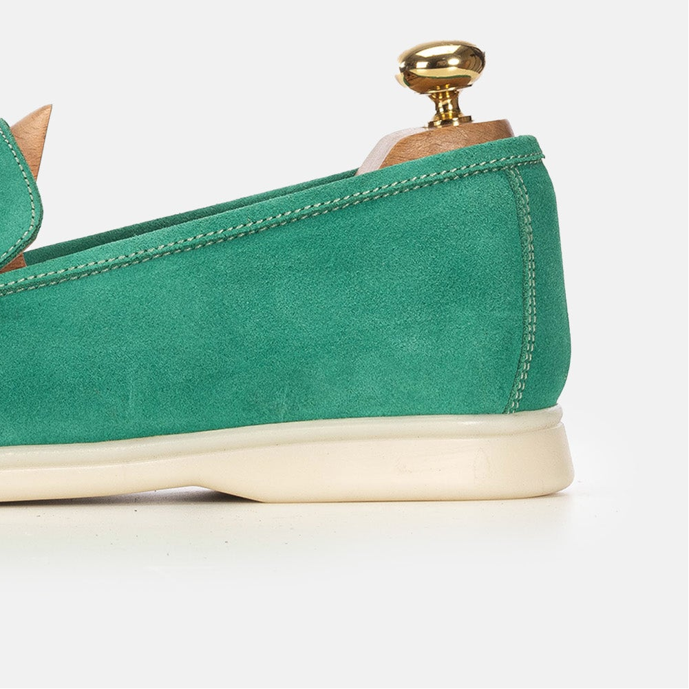 Volzak 3061 Mocassin en daim Vert Royale
