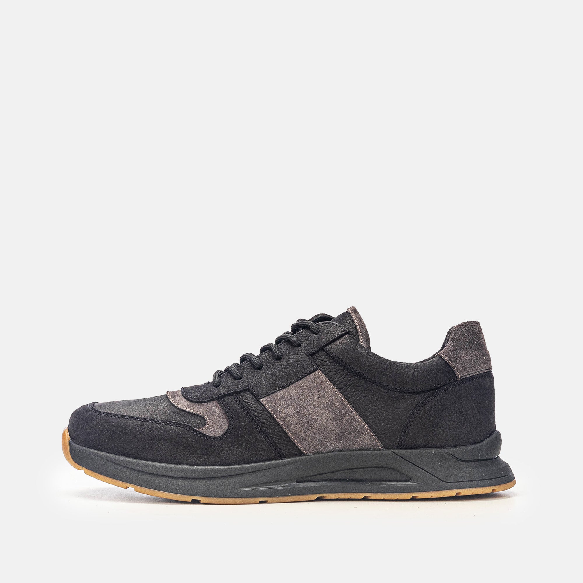 '''''3038 Basket en nubuck Noir Gris