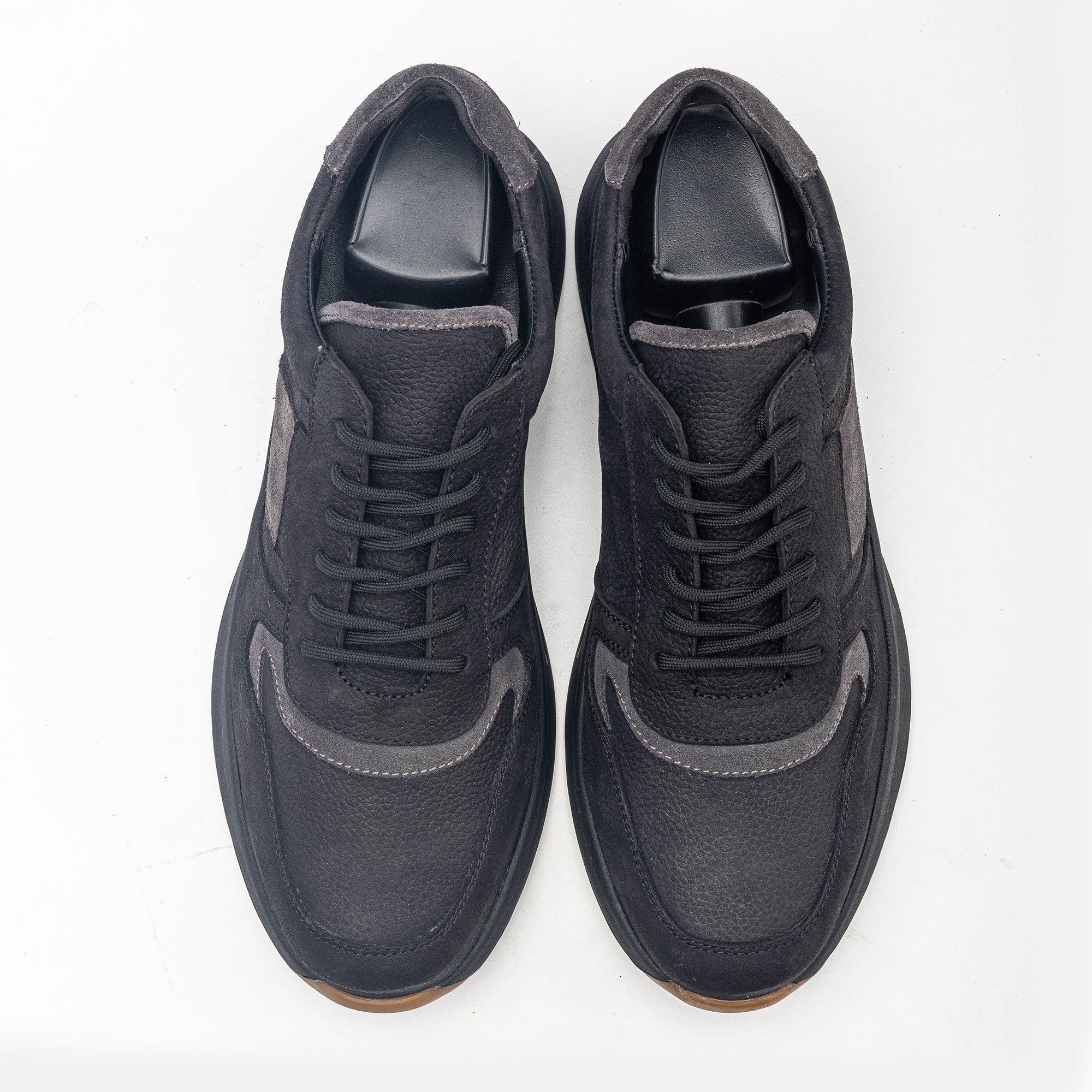 '''''3038 Basket en nubuck Noir Gris