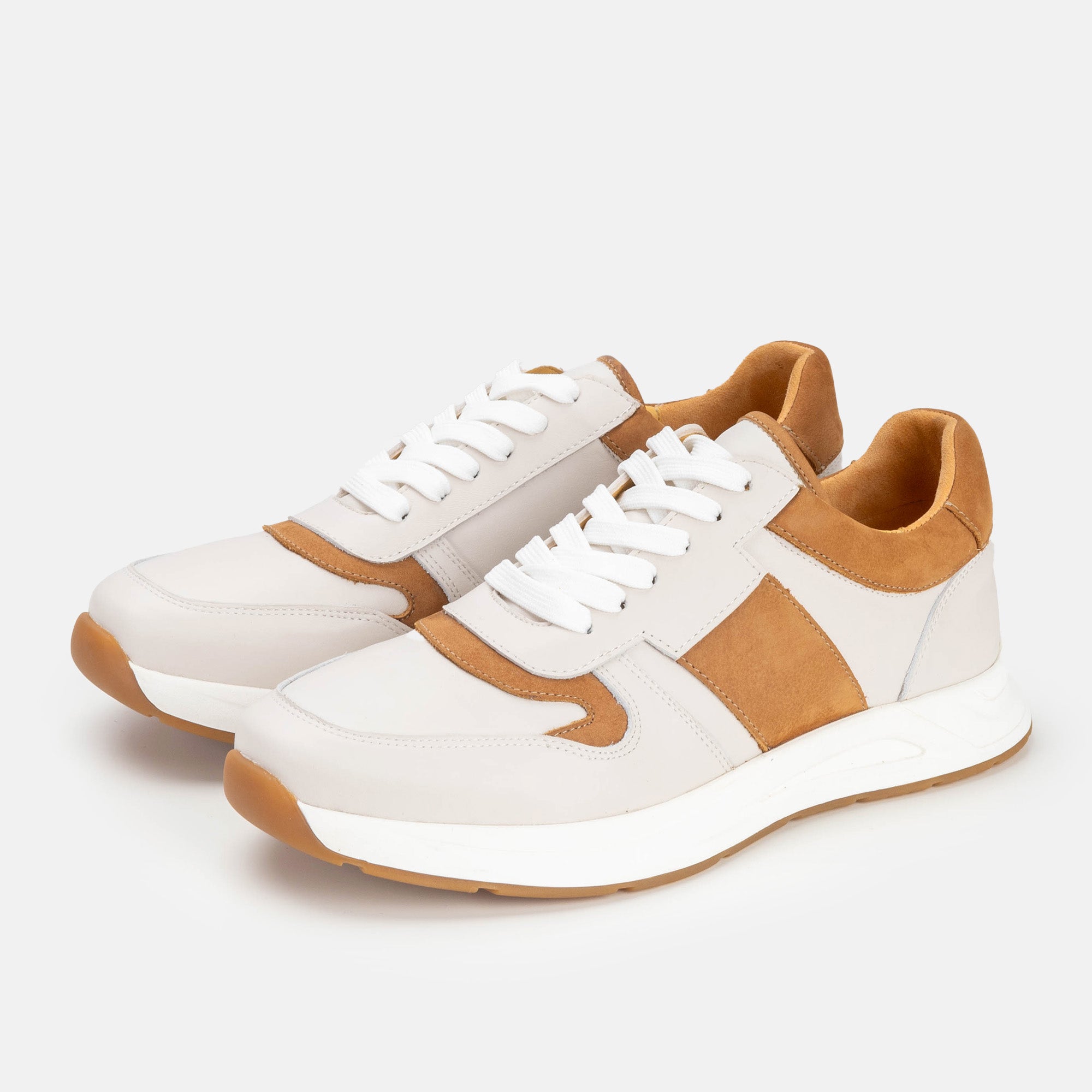 '''''3038 Basket en cuir Beige Camel