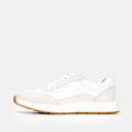 Volzak 3039 Basket en cuir Beige Blanc