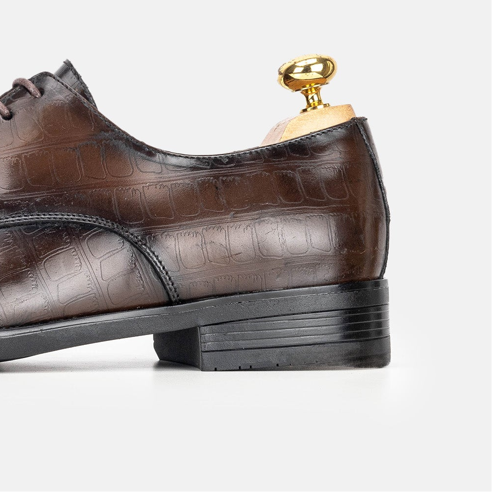 Volzak 5323 chaussure en cuir Marron Vintage