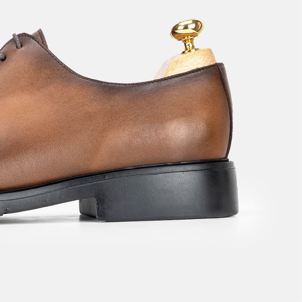 Volzak 5327 chaussure en cuir Marron Vintage