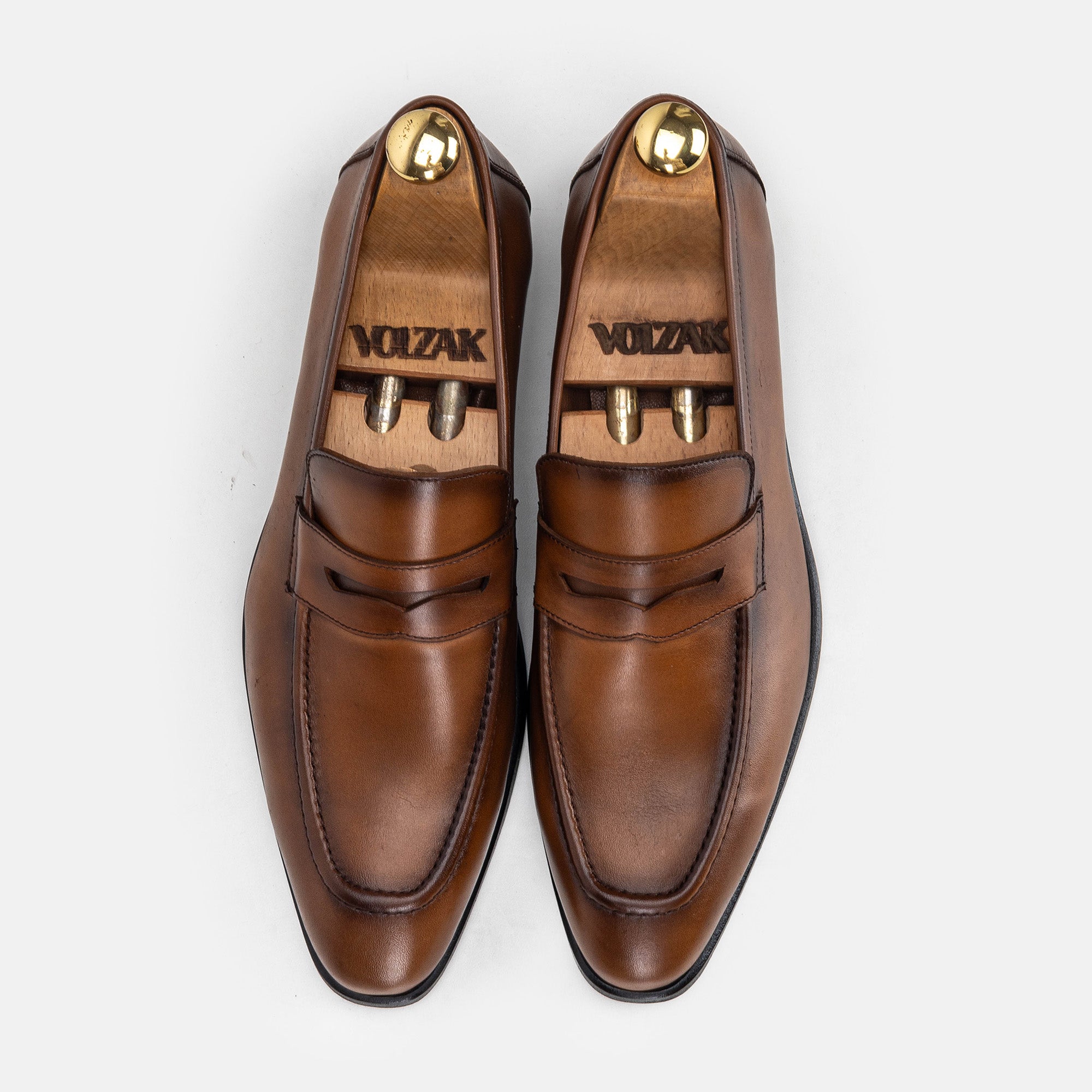 "'''5330 chaussure en cuir Marron Vintage