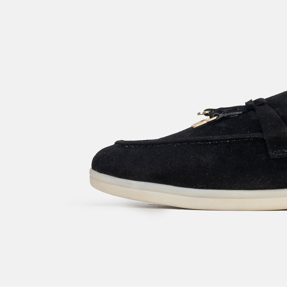 Volzak 0777 Mule en daim Noir