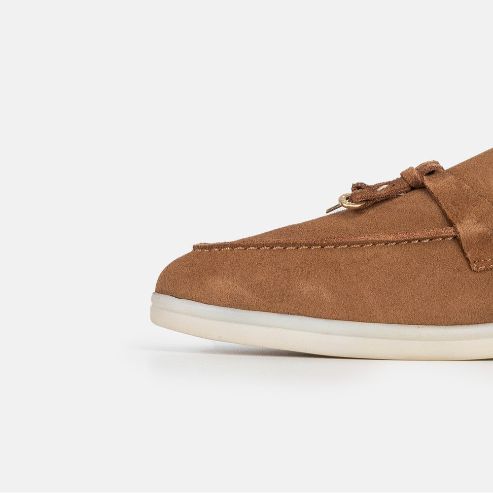 Volzak 0777 Mule en daim Camel