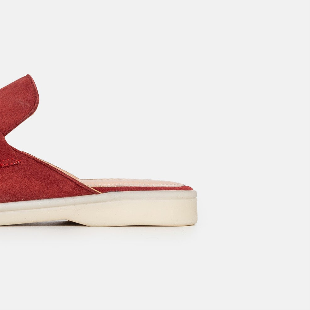 Volzak 0777 Mule en daim Bordeaux