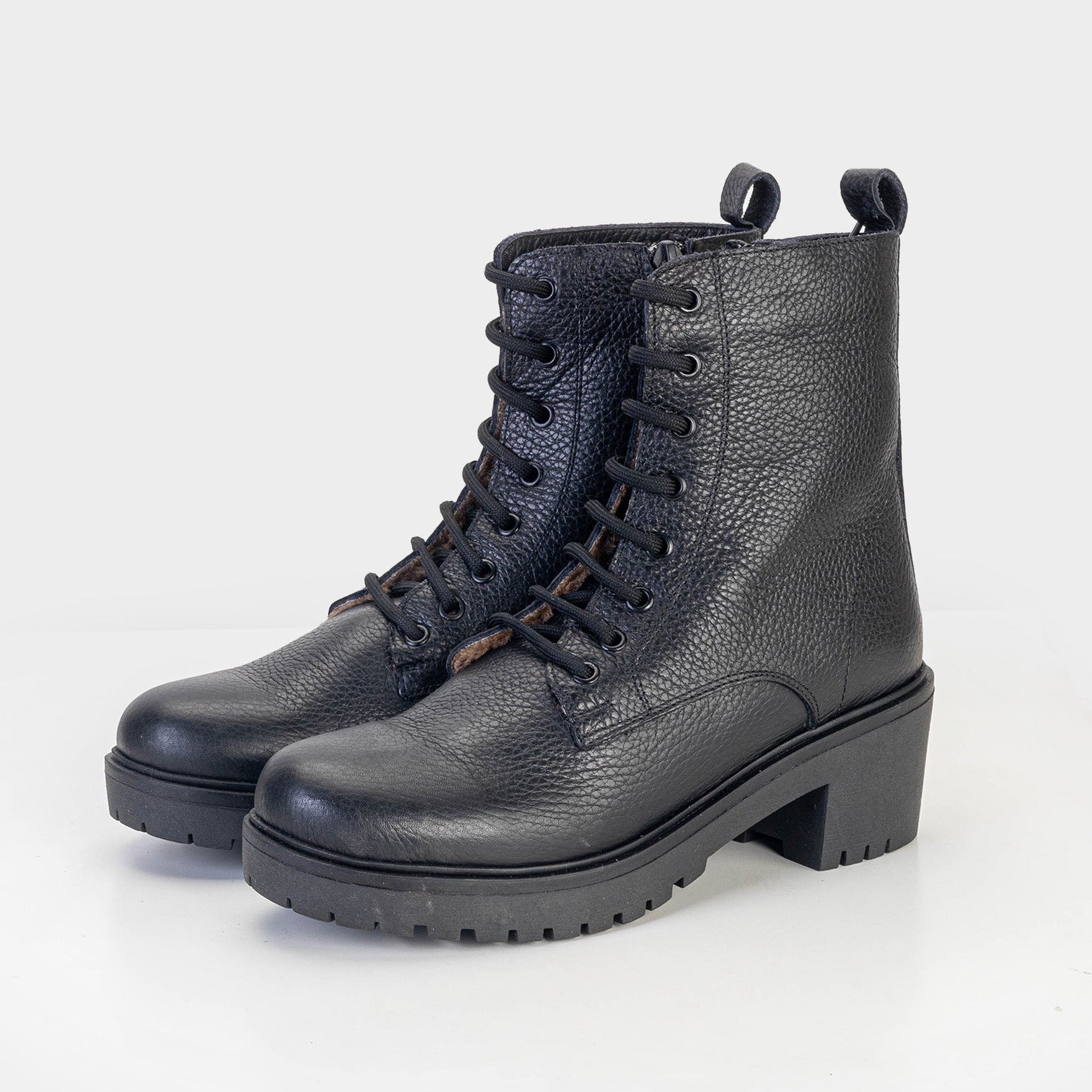 Volzak 3033 Bottine en cuir Noir Grainé