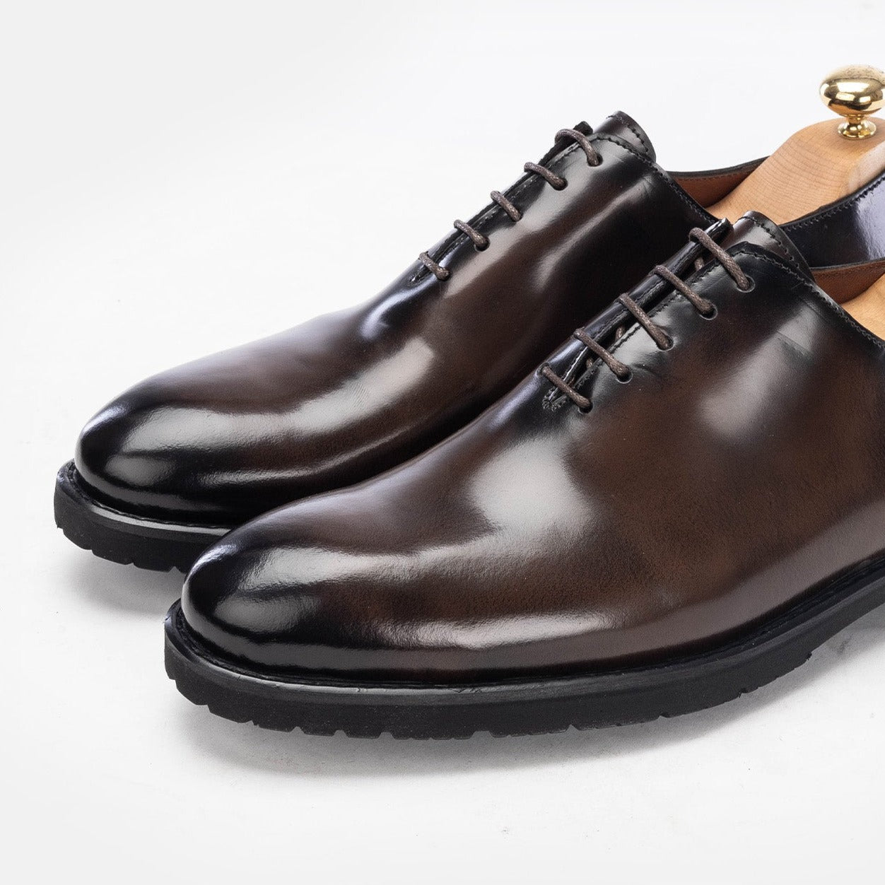 '''5161 chaussure cuir démasquable marron