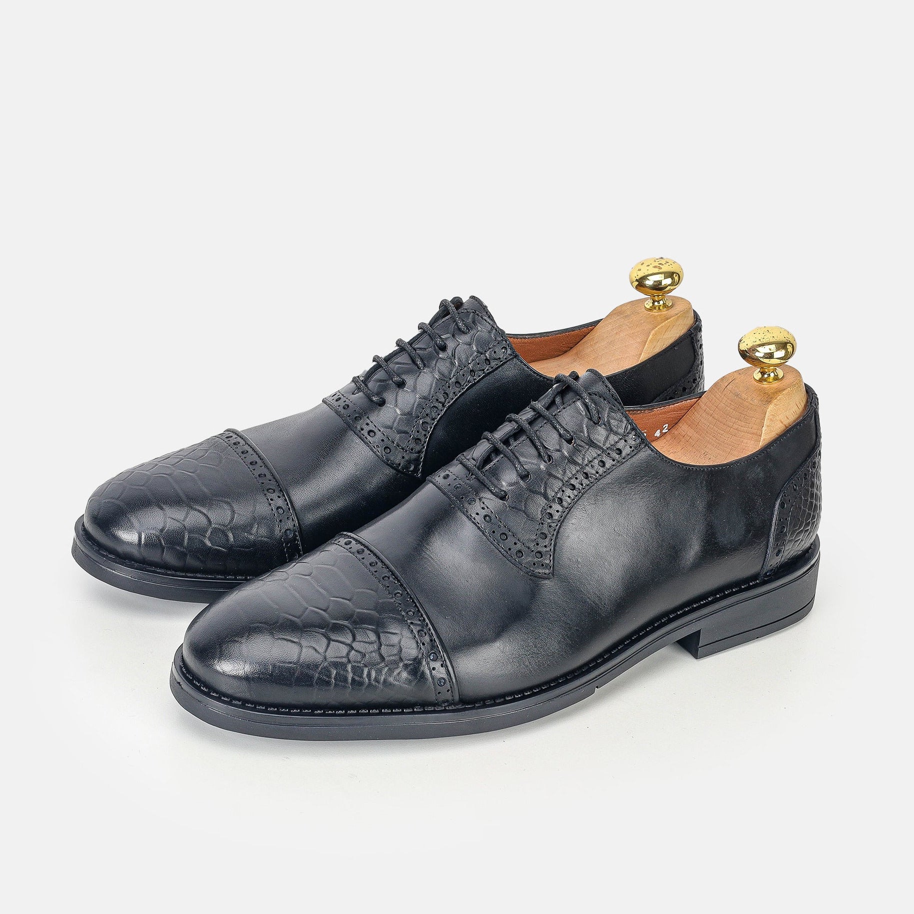 Volzak 5309 leather shoe Black