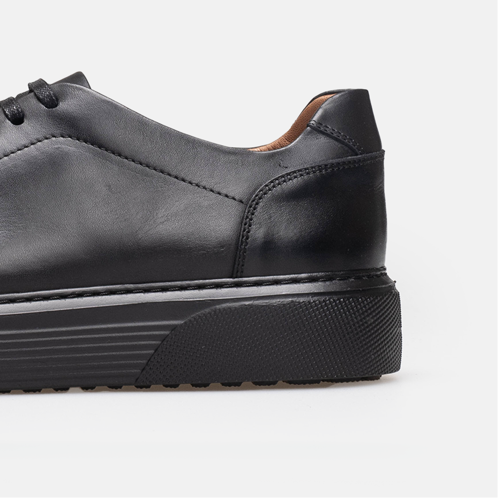 Volzak 5347 basket en cuir Noir