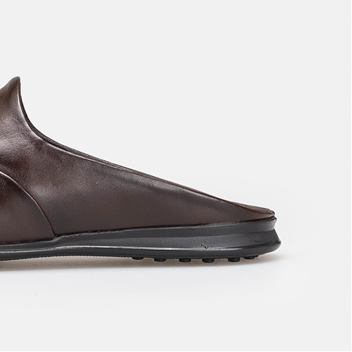 Volzak 5402 Mule en cuir Marron