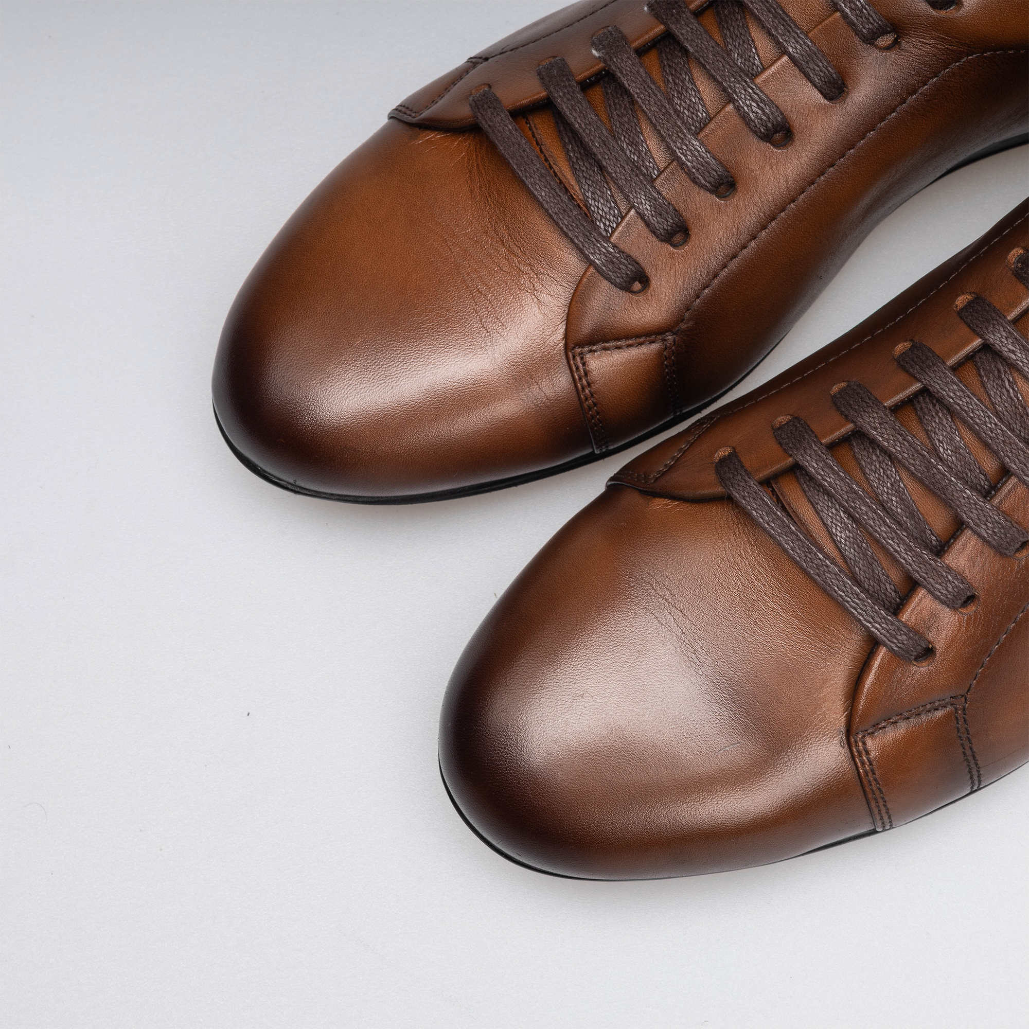 "'5404 chaussure en cuir Marron Vintage