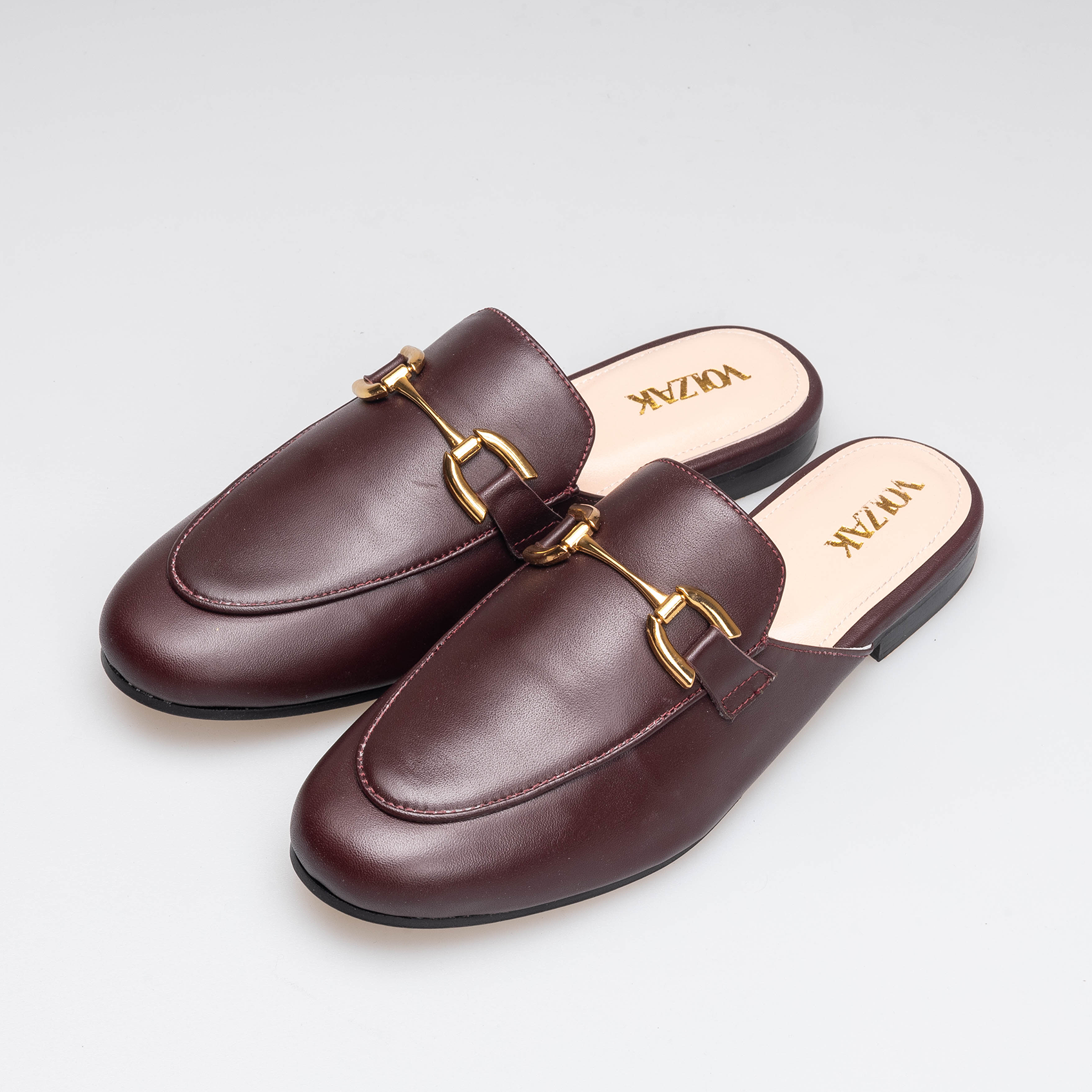 Volzak 3040 Bordeaux Leather Mule