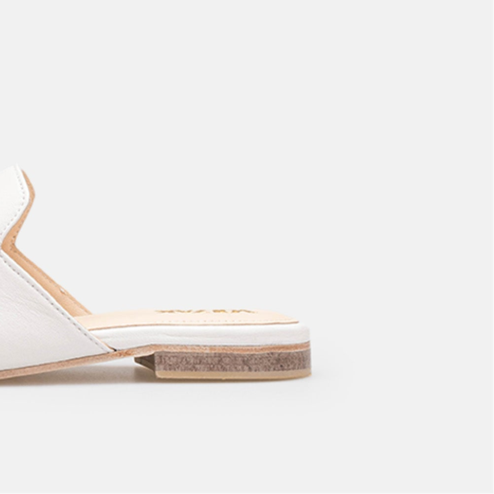 Volzak 3020 Mule en cuir Beige