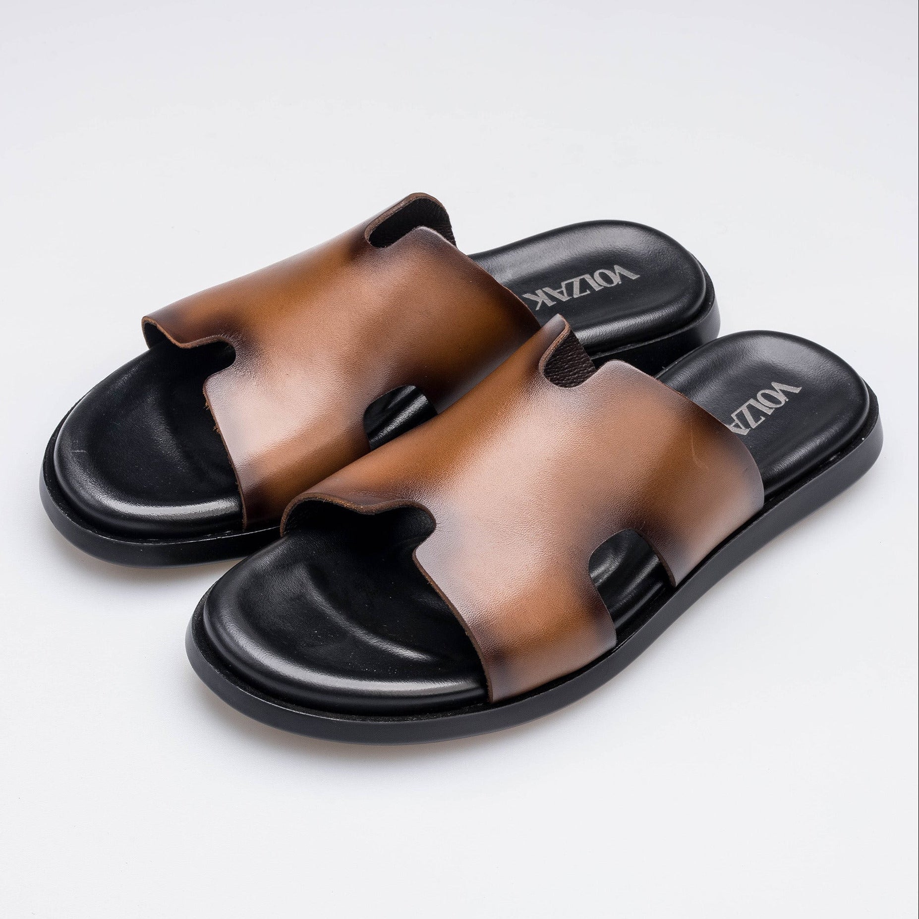 Volzak 5405 Vintage Brown Leather Sandal