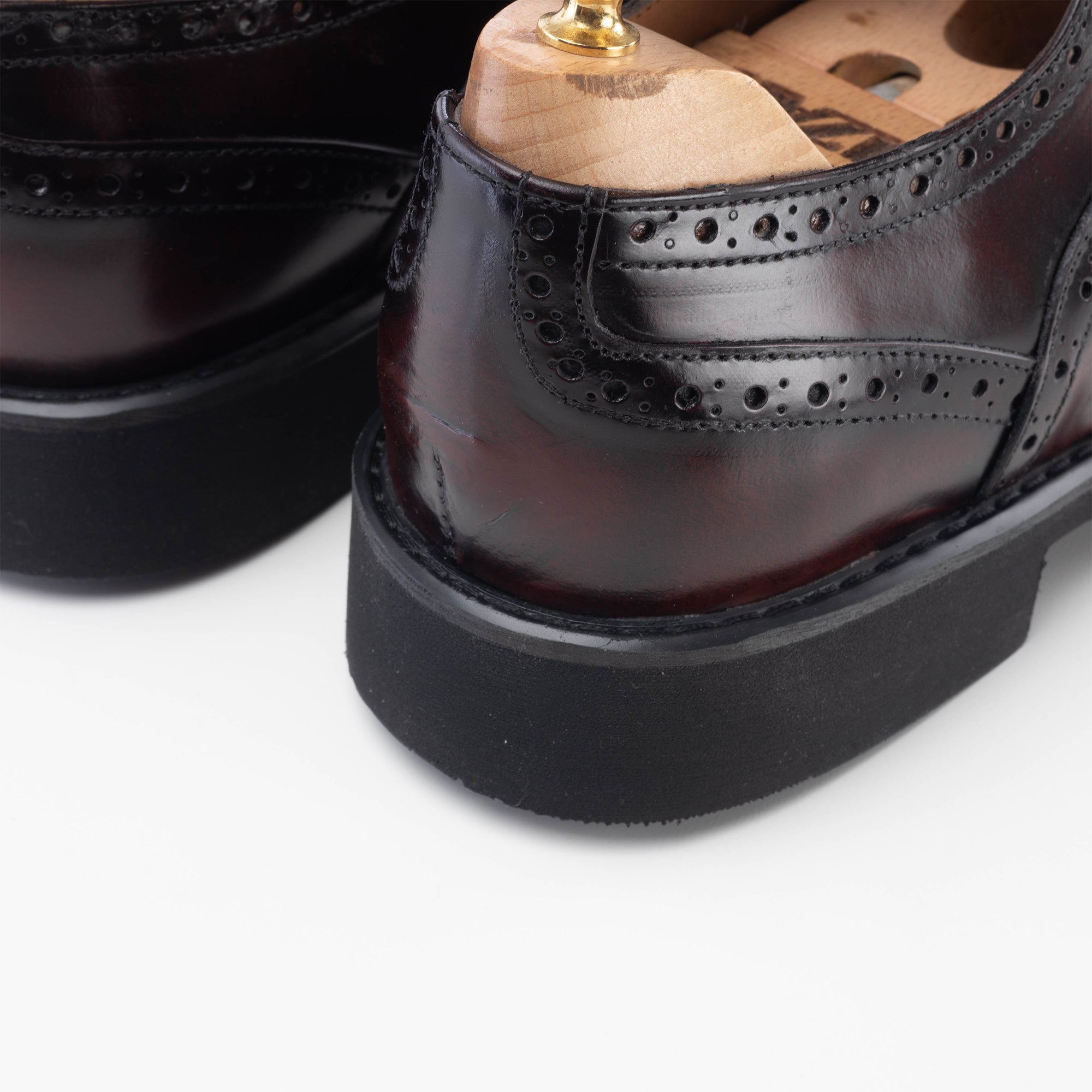 '''5166 chaussure en cuir demasquable bordeaux
