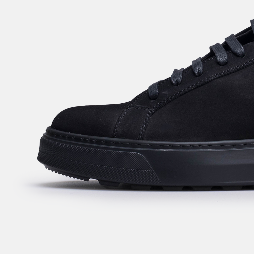 Volzak 6041 Basket en nubuck Noir