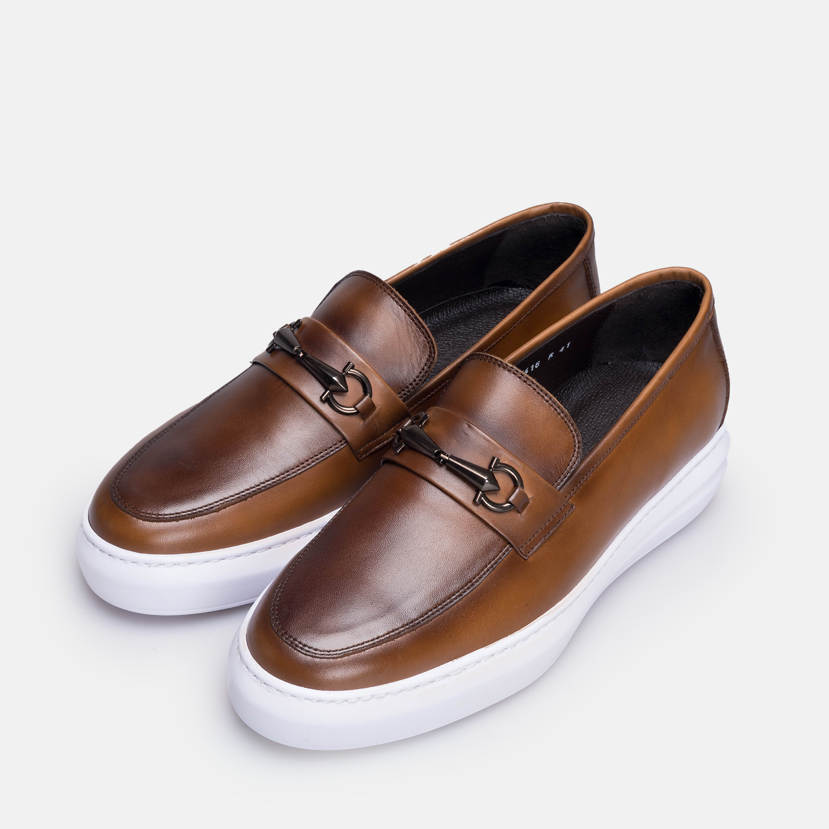 Volzak 5416 basket en cuir Marron Vintage