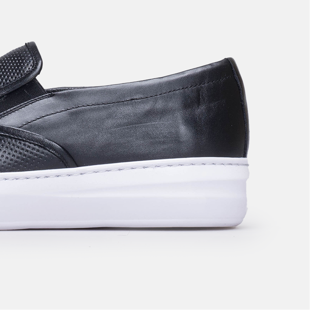 Volzak 5417 basket en cuir Noir