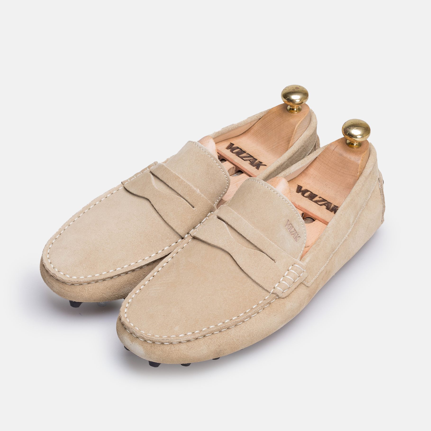 Volzak 2000 Mocassin en daim Beige