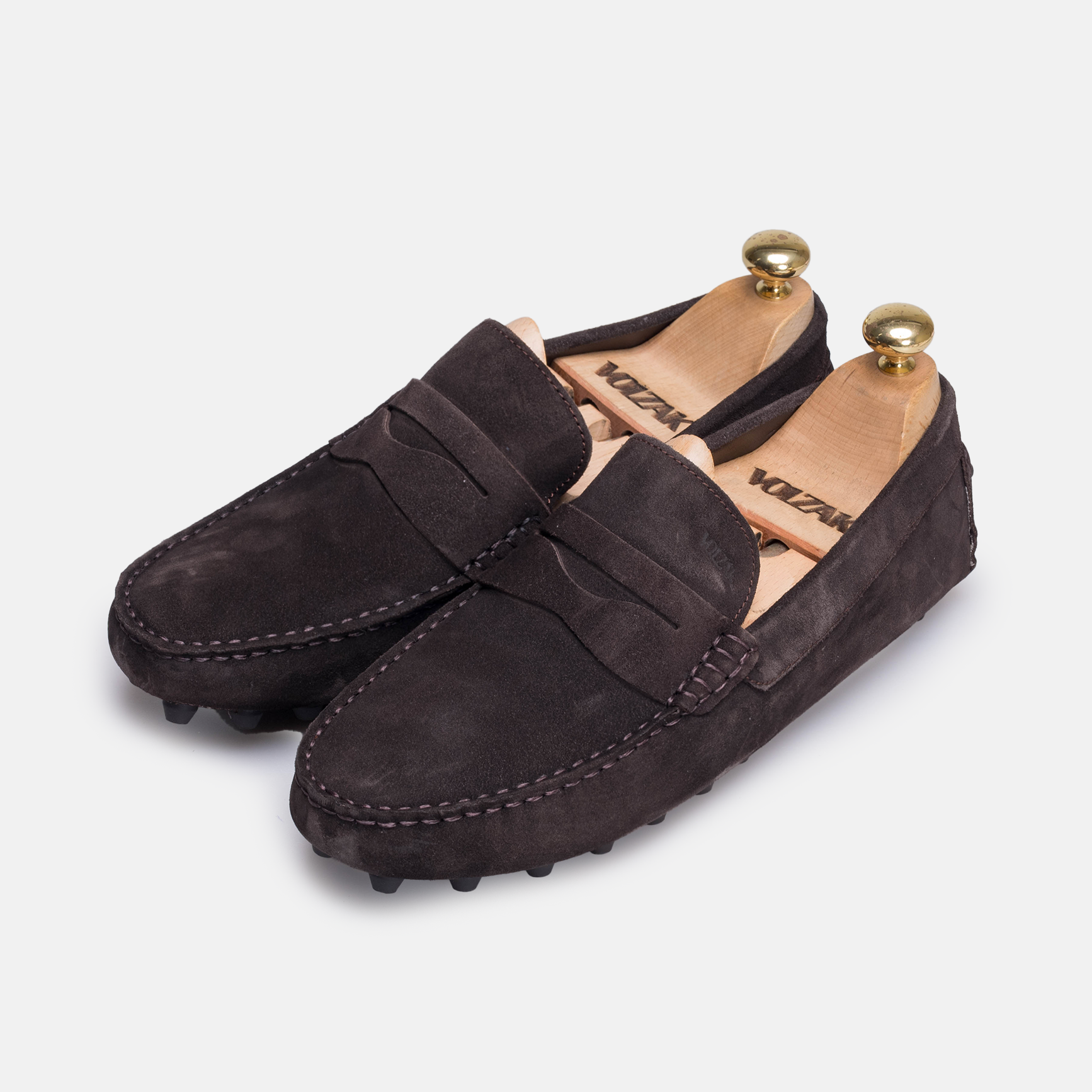 Volzak 2000 Mocassin en daim Marron