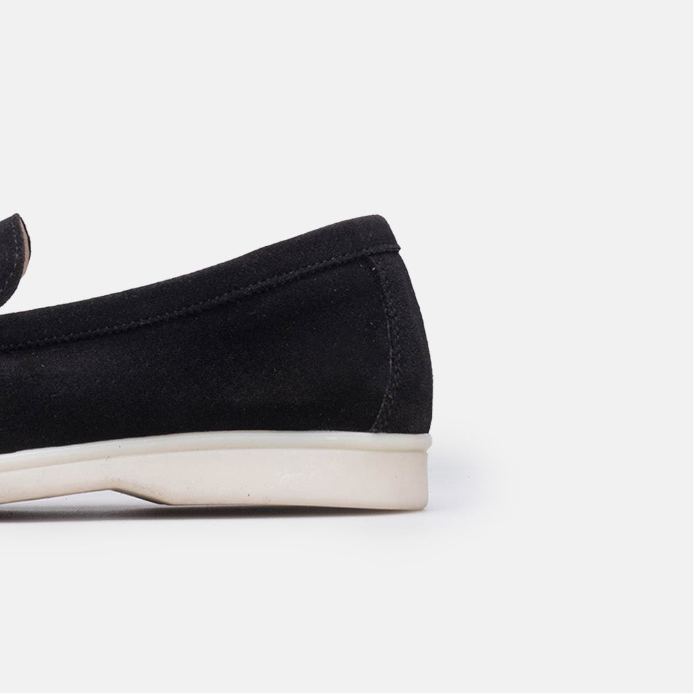 Volzak 32 mocassin en daim Noir