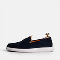 Volzak 711 Mocassin en daim Bleu