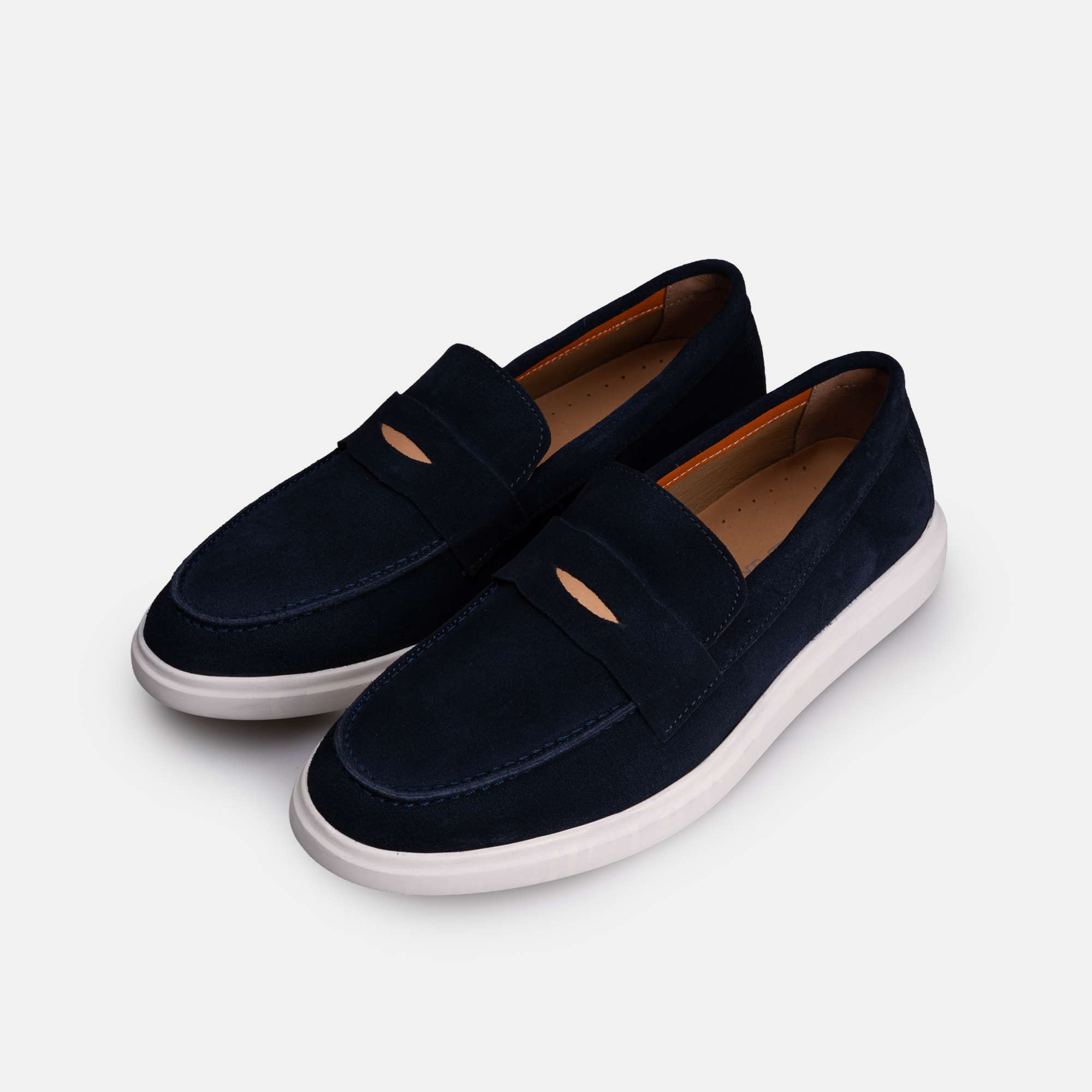 Volzak 711 Mocassin en daim Bleu