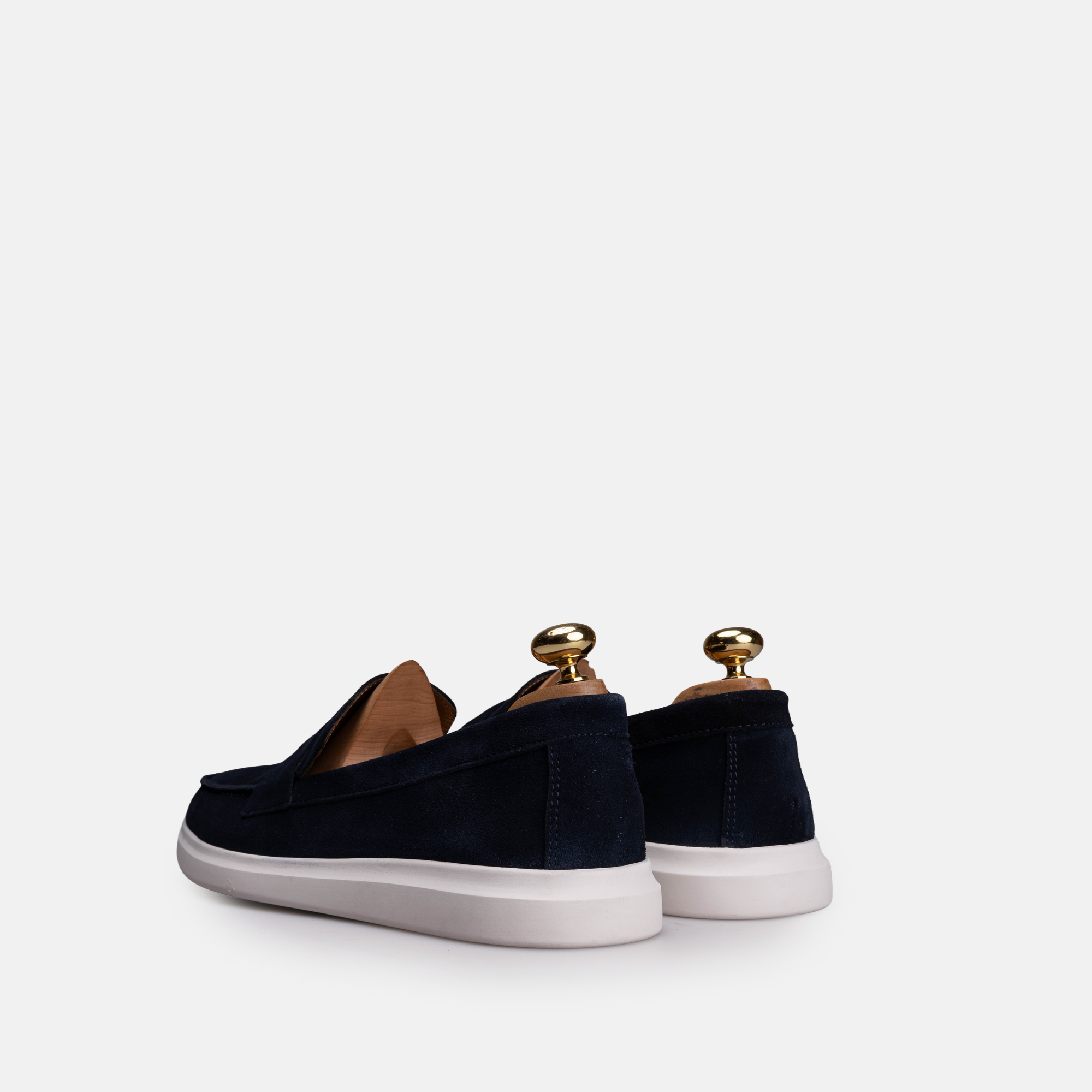 Volzak 711 Mocassin en daim Bleu
