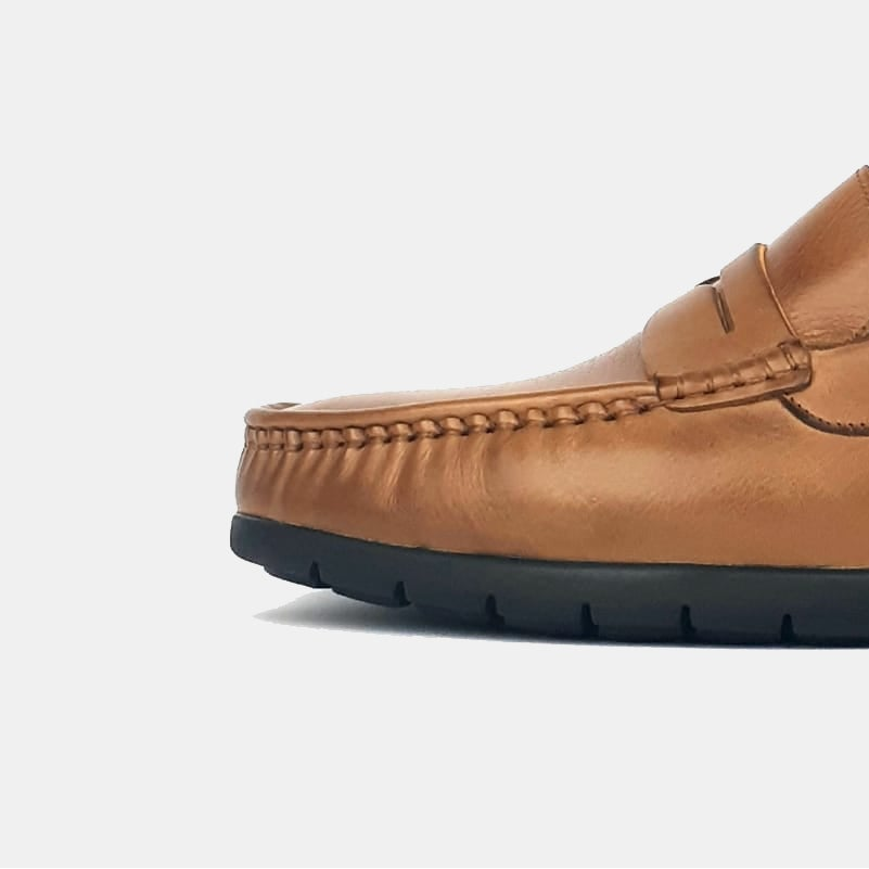 Volzak 100 Mocassin en cuir Cajou