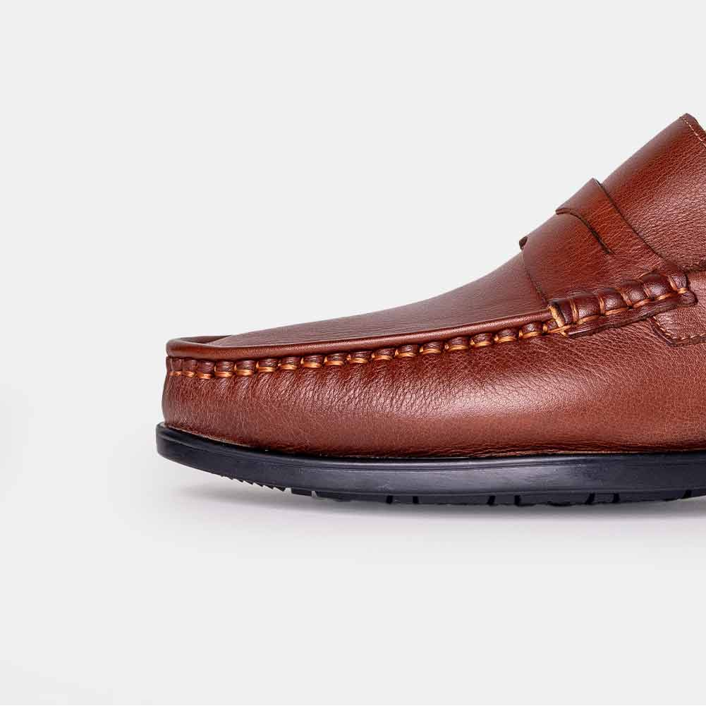 Volzak 110 Mocassin en cuir Camel