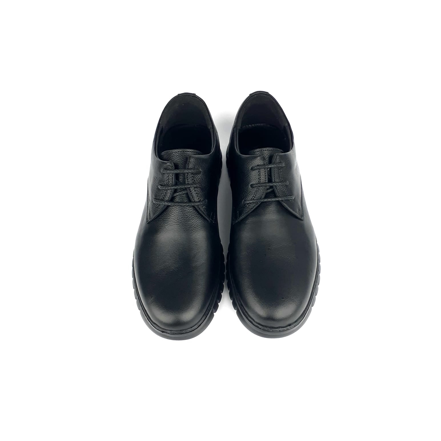 6086 Chaussure en cuir Noir
