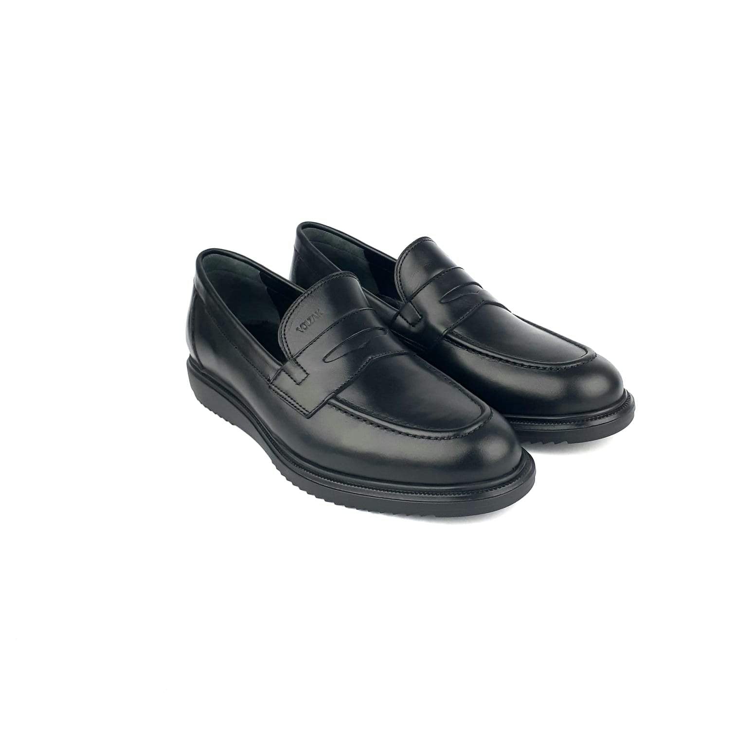 6024 Chaussure en cuir Noir