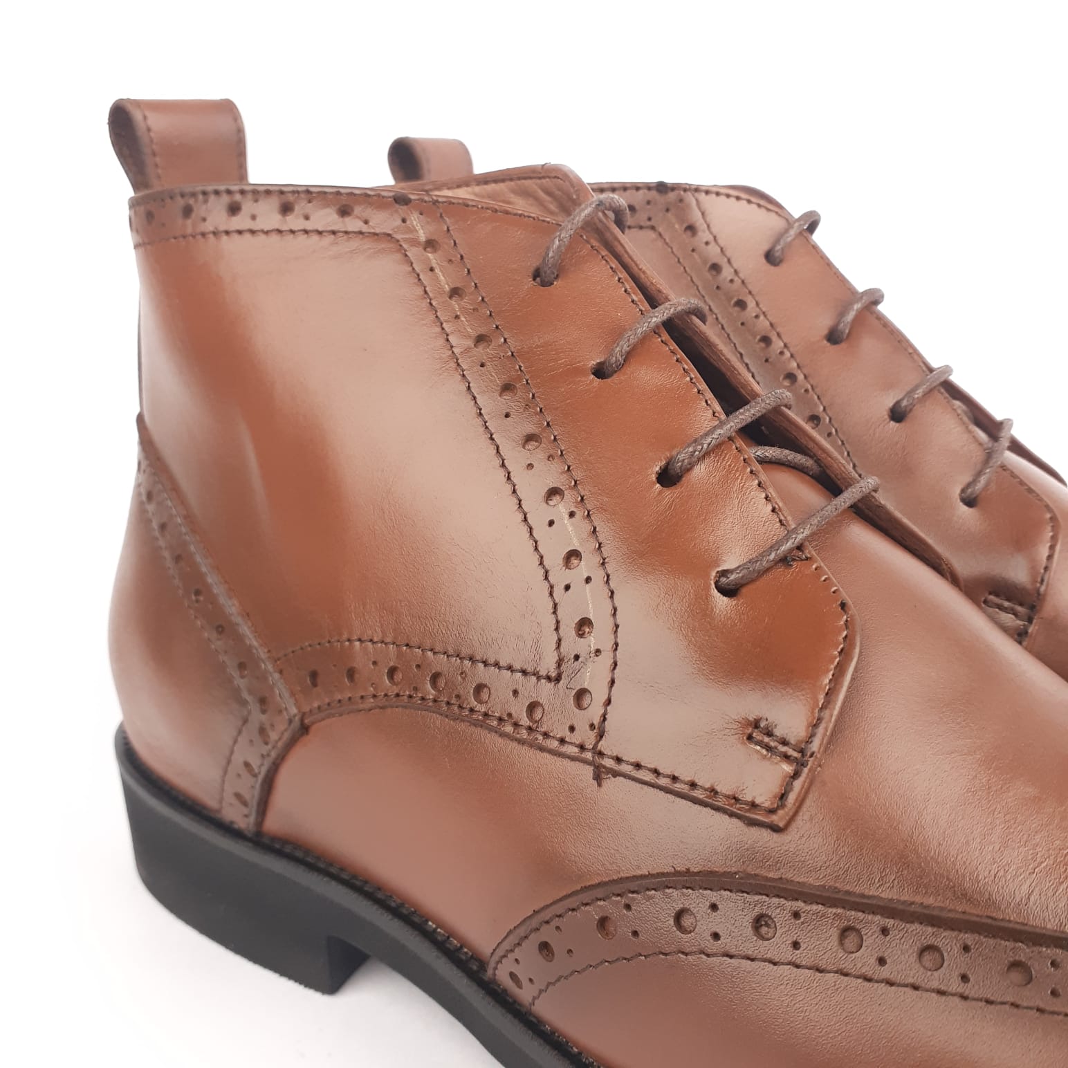 1290 Bottine en cuir cajou