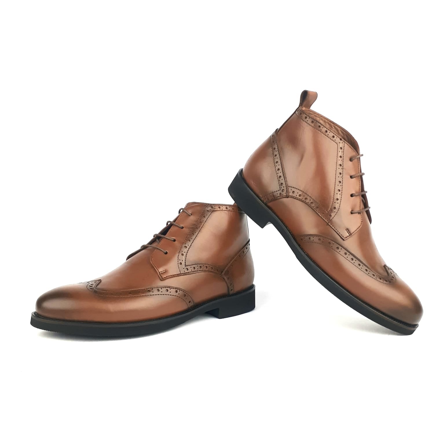 1290 Bottine en cuir cajou