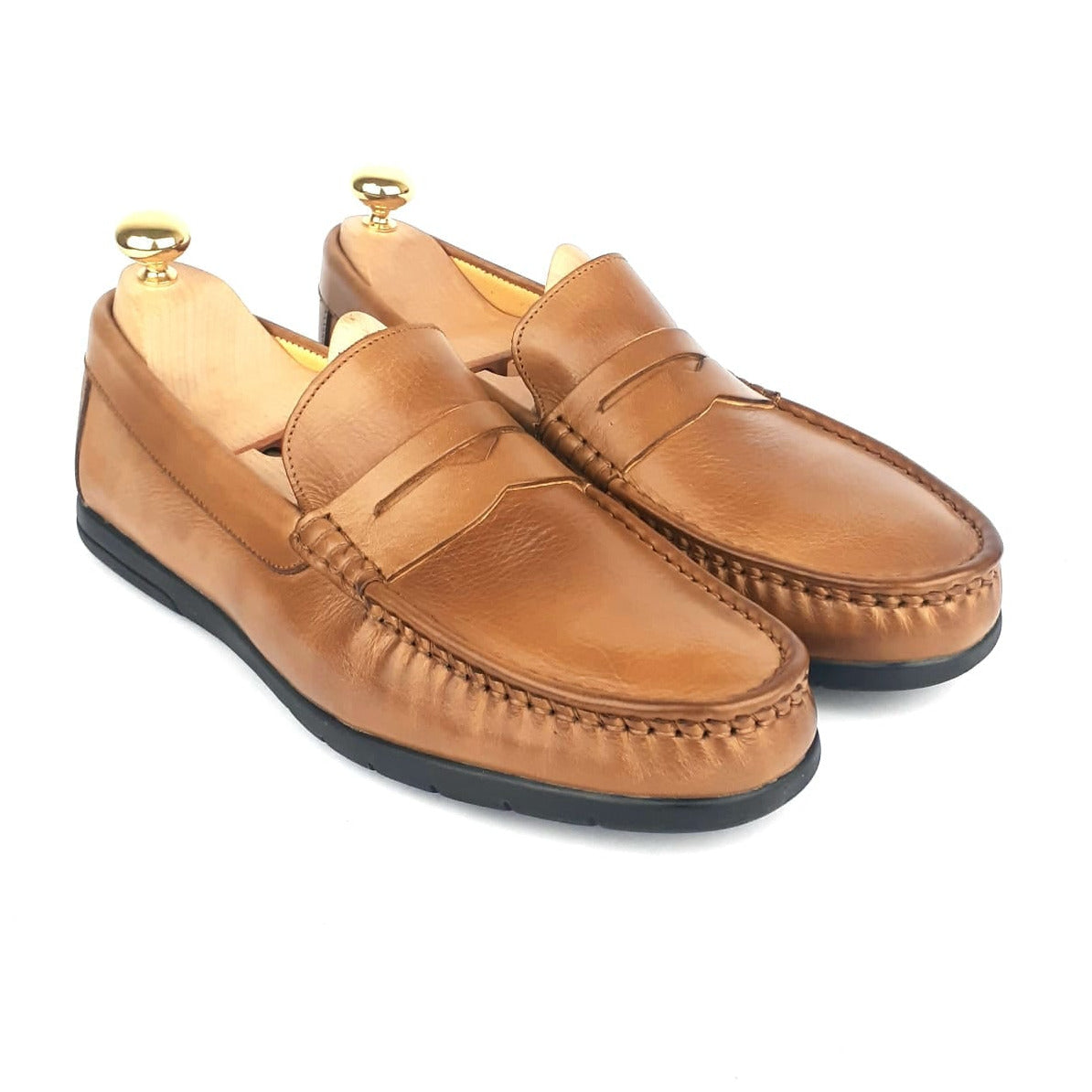 Volzak 100 Mocassin en cuir Cajou