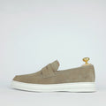 .6044 Mocassin en daim Taupe
