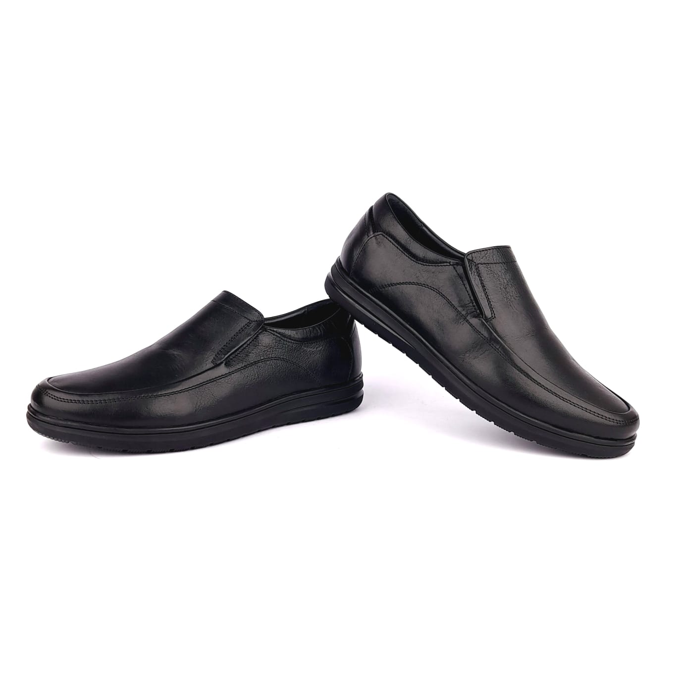 2041 S Chaussure en cuir noir