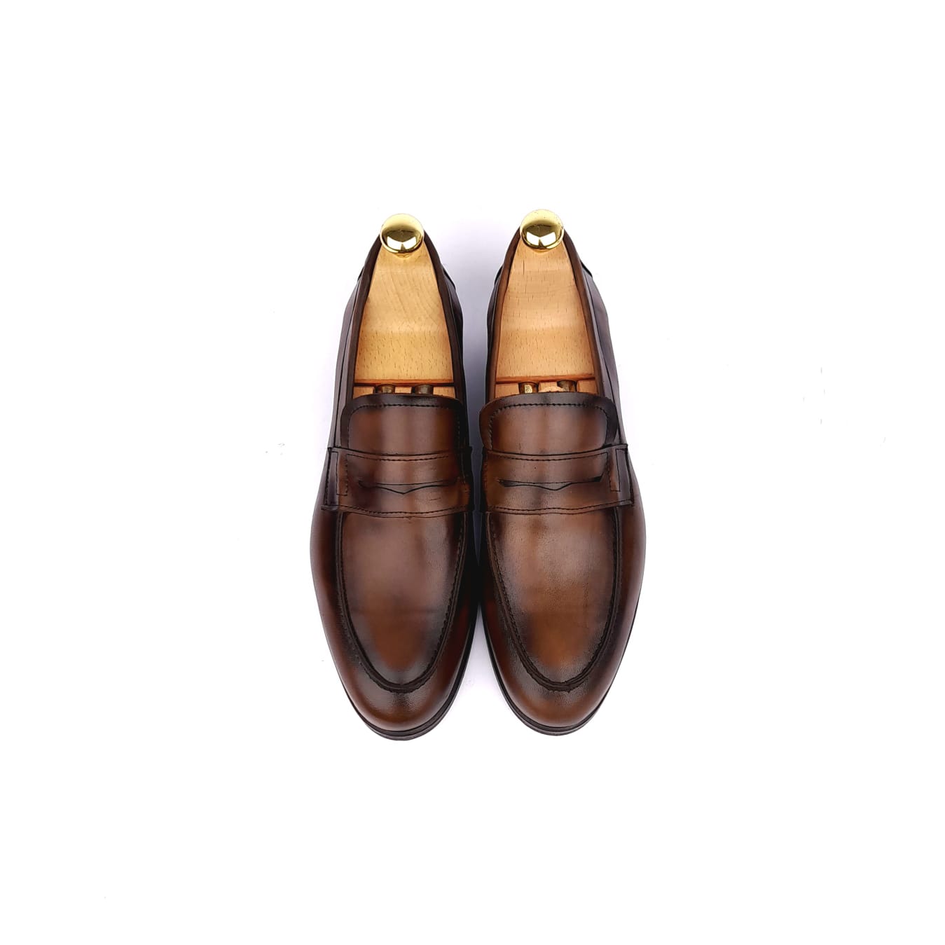 .5205 Chaussure cuir Marron Vintage